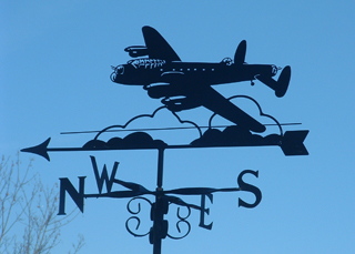 Lancaster Bomber weathervane